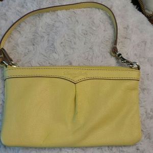 Dooney and Bourke Yellow Leather Mini Bag